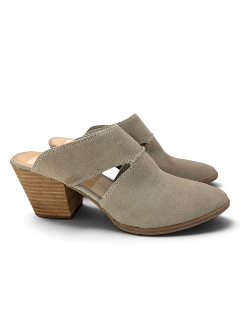 Dolce Vita Rogin Suede Heeled Mules Size 8